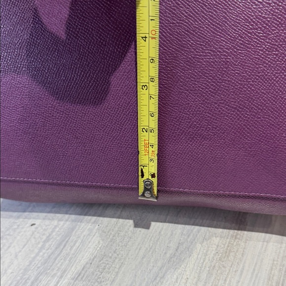 Coach Violet Tote Bag with Yellow Scarf - Picture 9 of 14